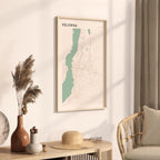kelowna, british columbia map poster - image 2