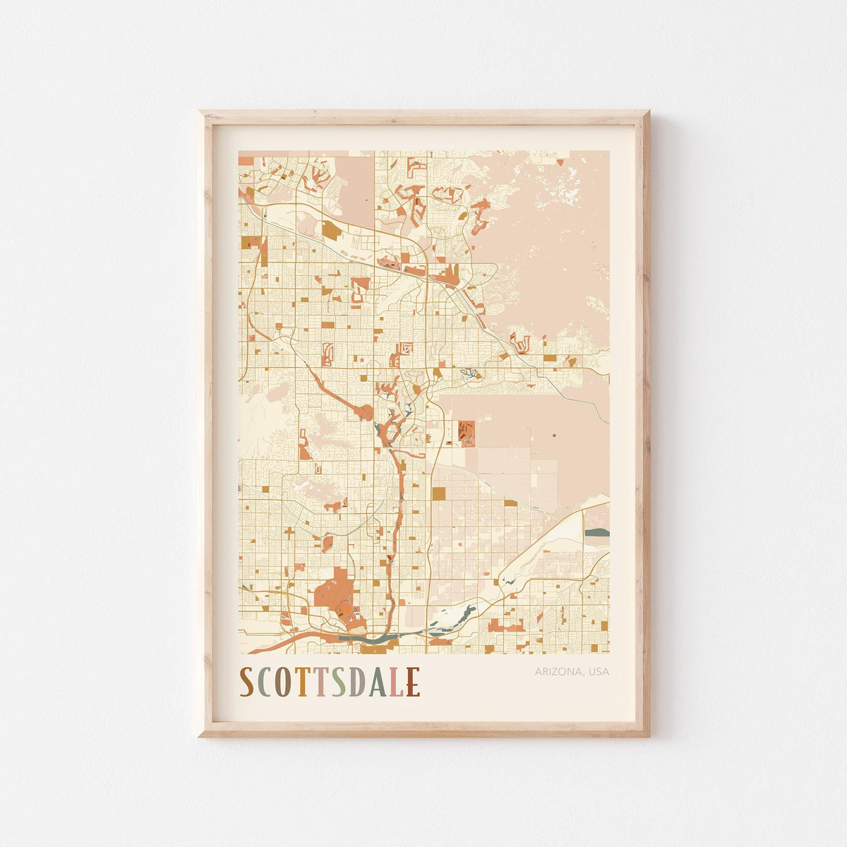 scottsdale, arizona map poster - image 1