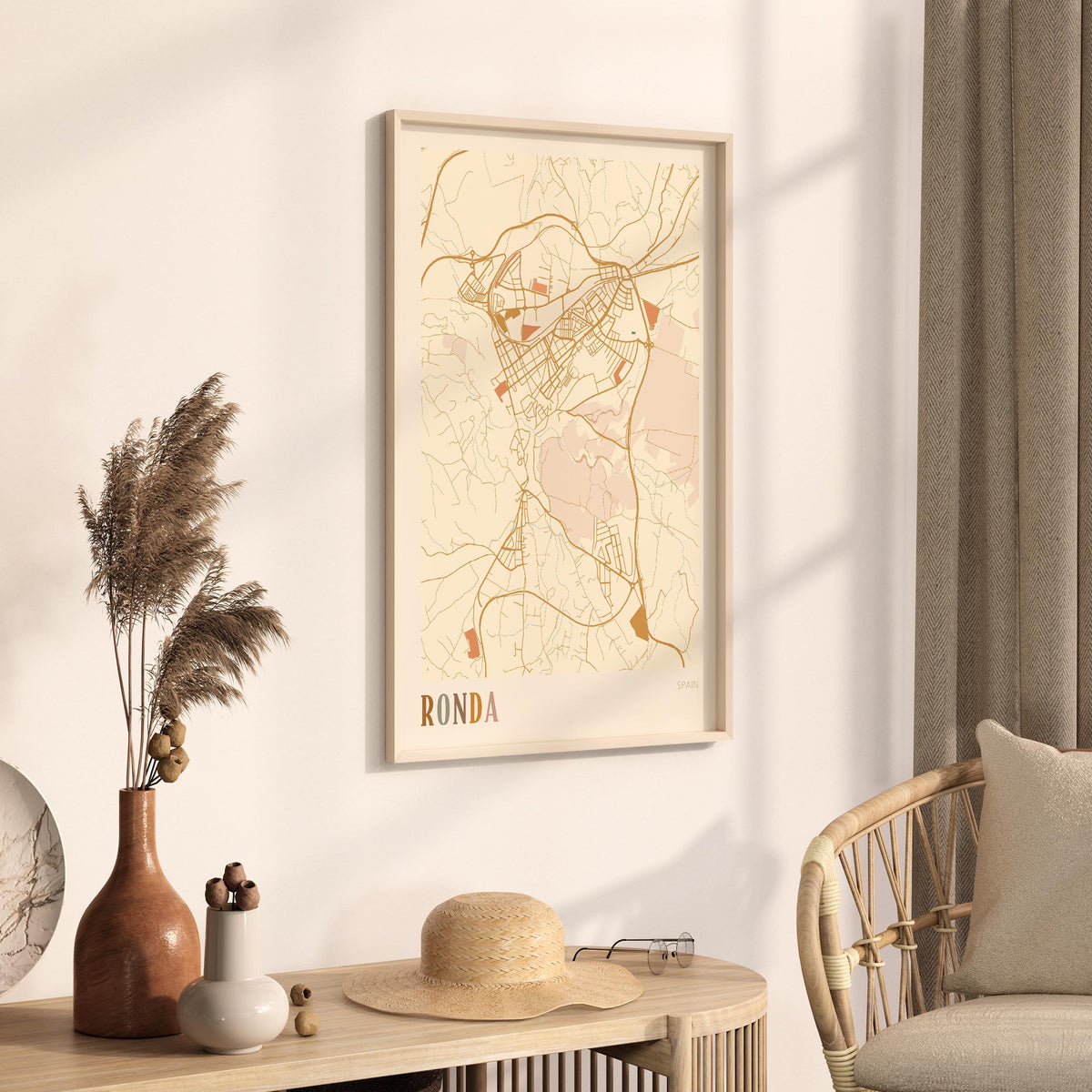 ronda spain map poster - image 2