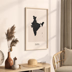 india map poster