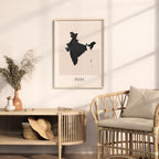 india map poster