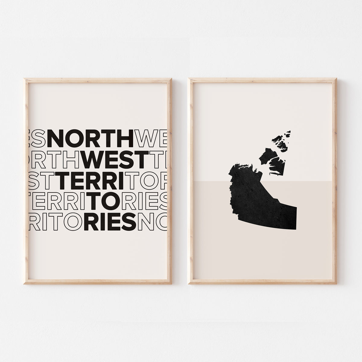 northwest territories map poster