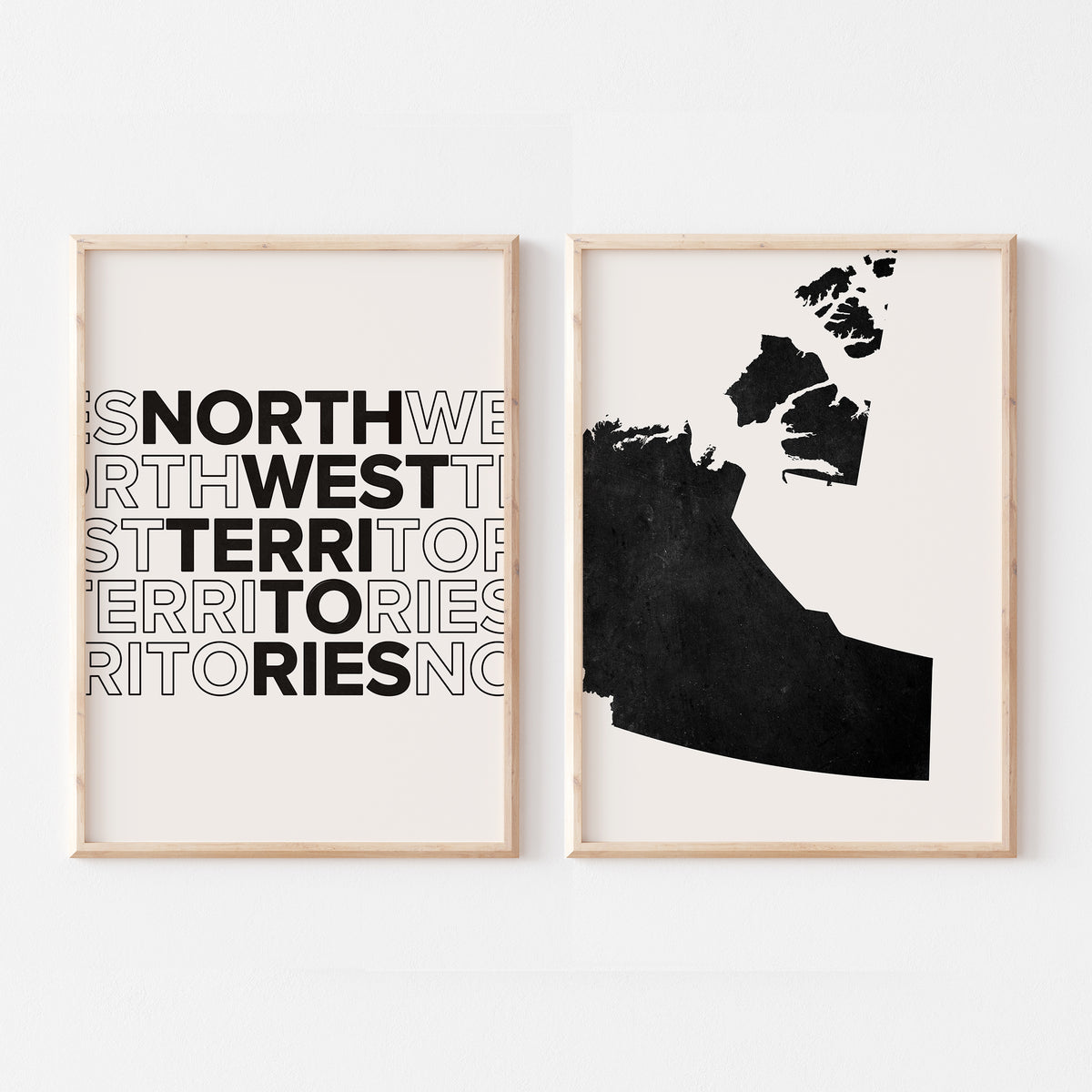 northwest territories map poster