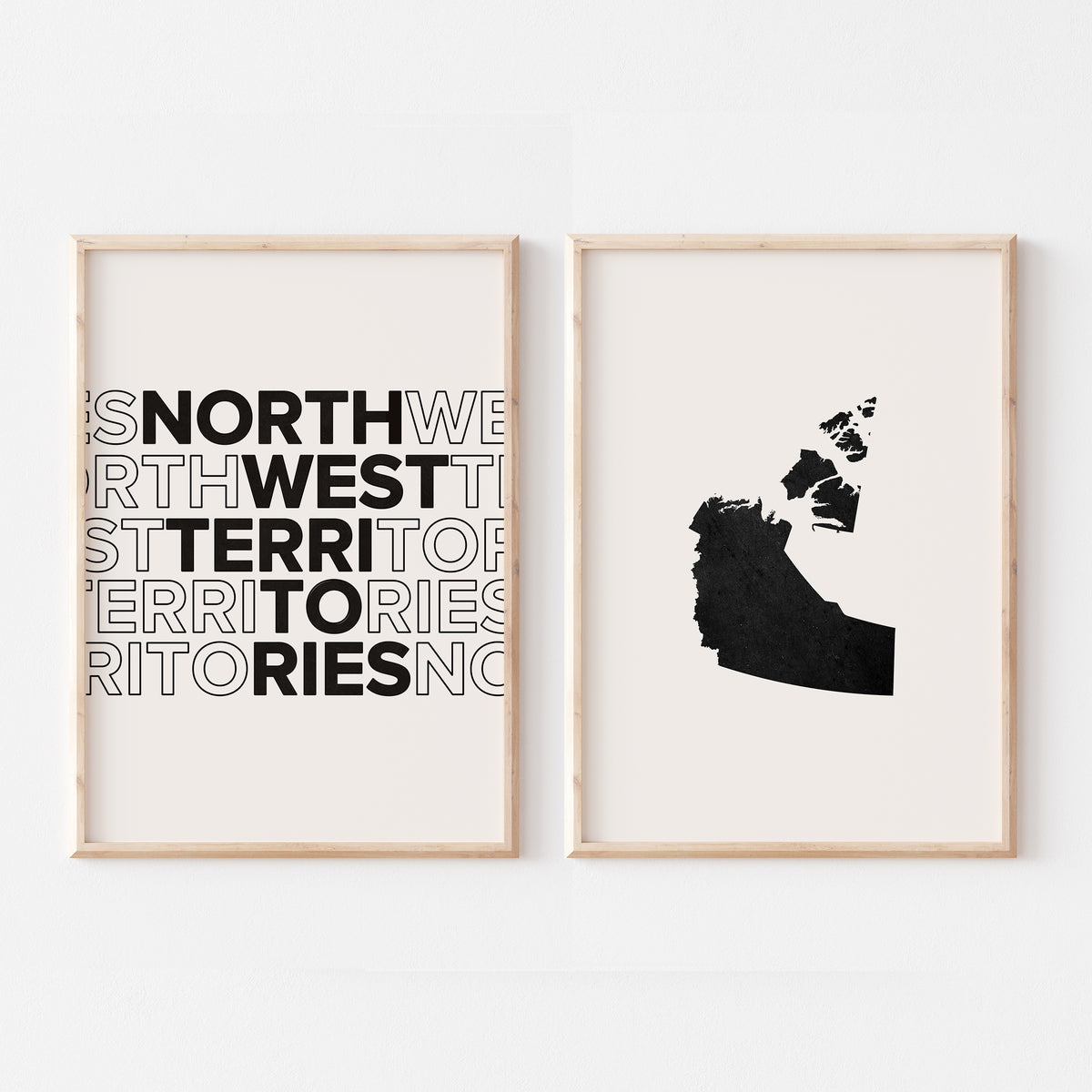northwest territories map poster