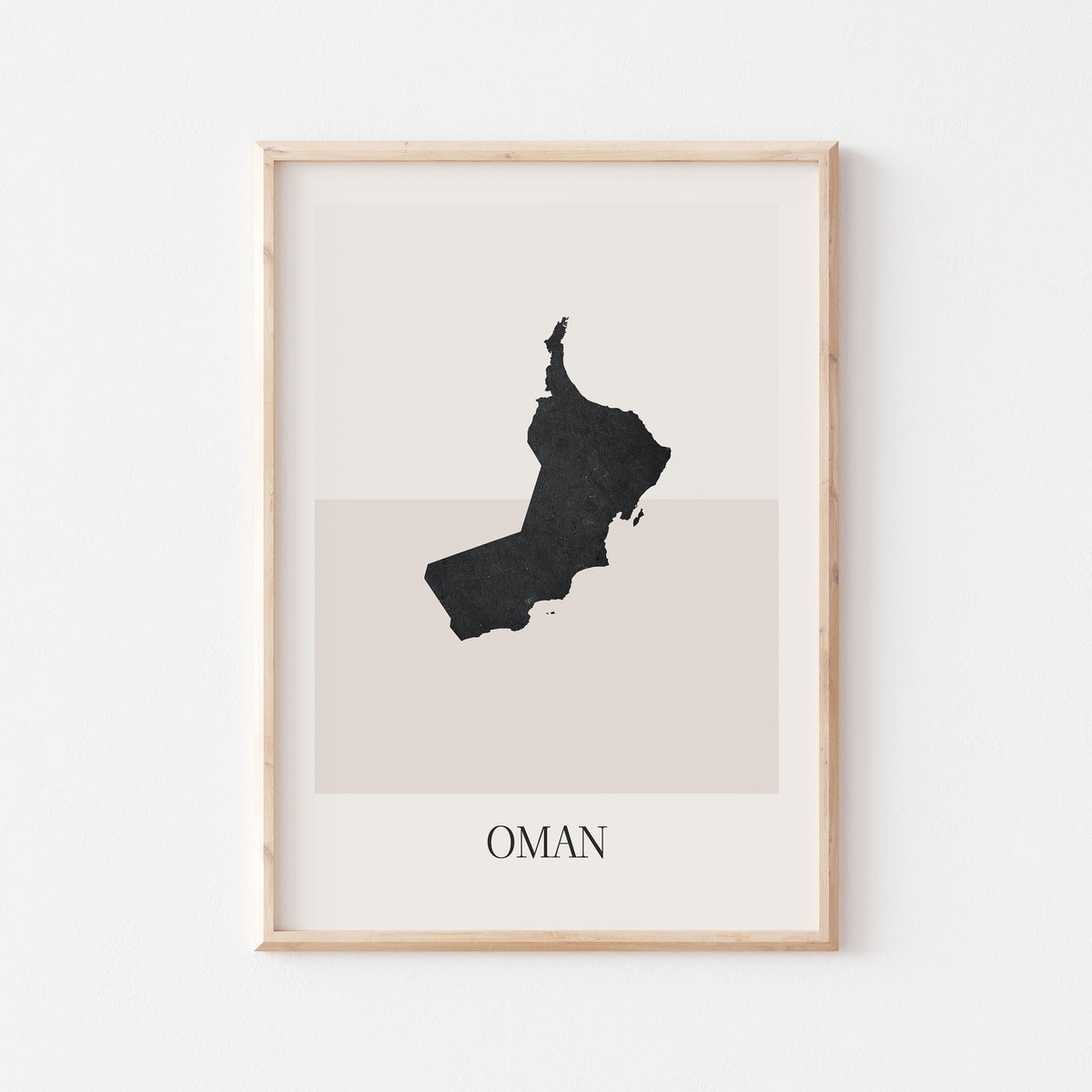 oman map poster