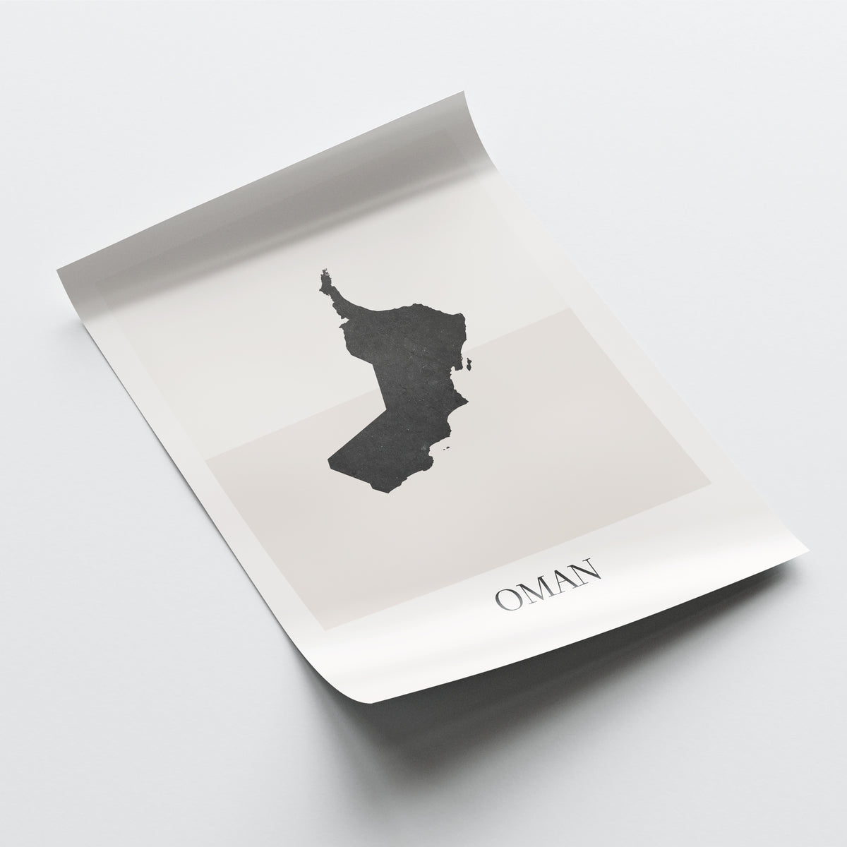 oman map poster