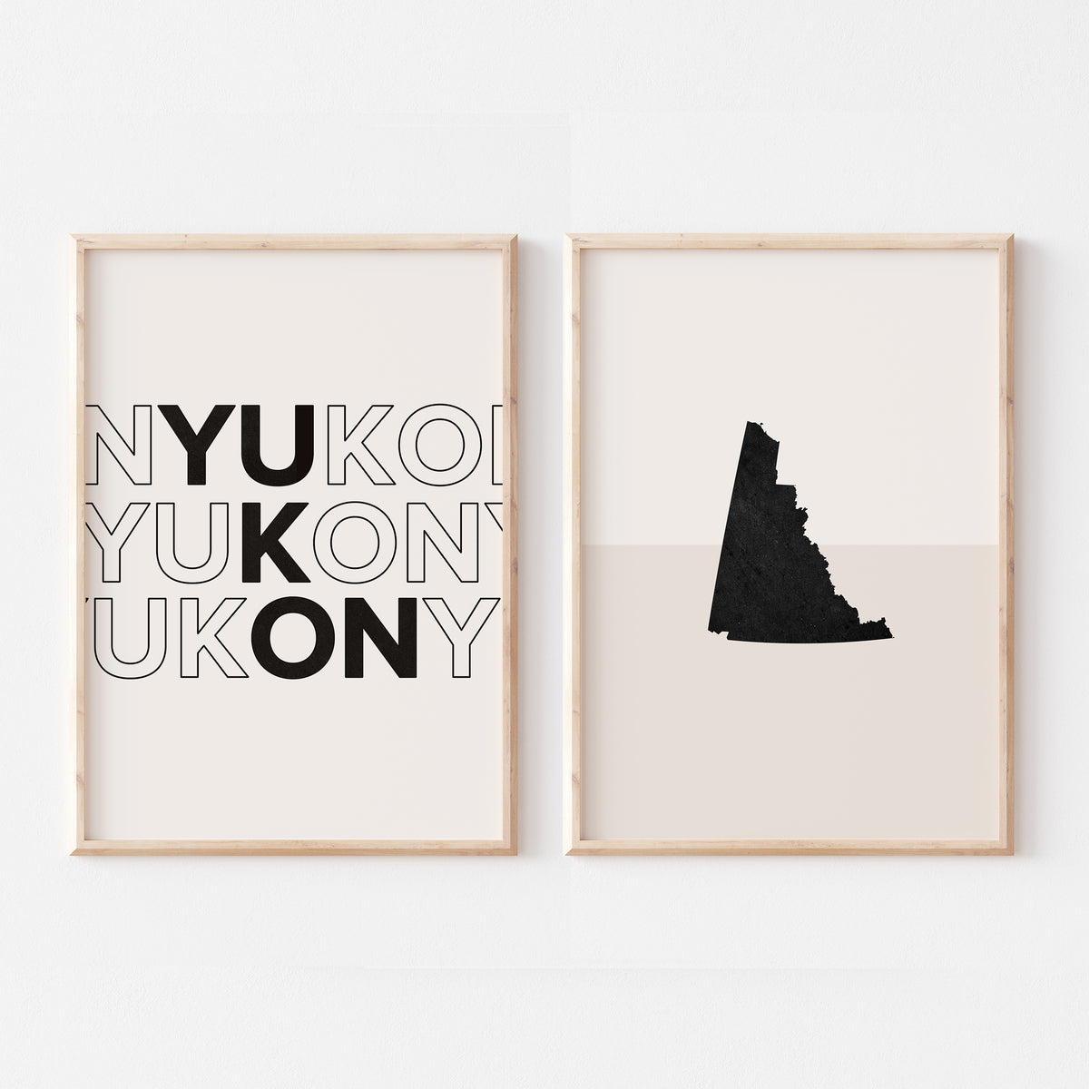 yukon map poster