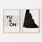 yukon map poster