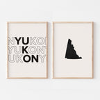 yukon map poster